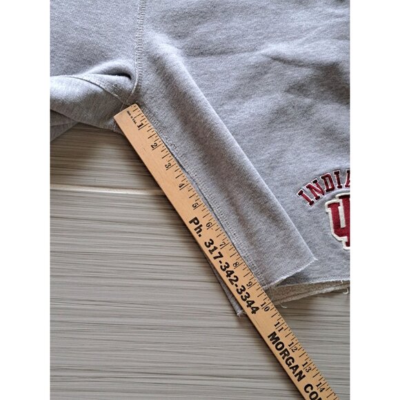 Indiana Hoosiers Gray Athletic Shorts Red Stripe Logo Colosseum Athletics Men L - Picture 9 of 10